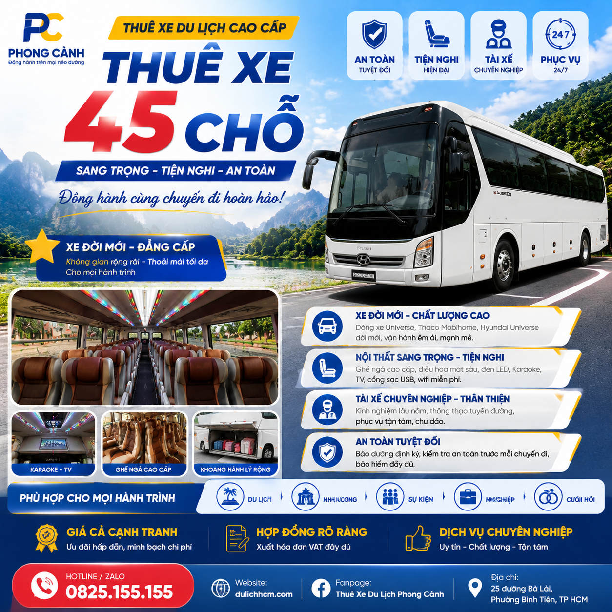 Thuê Xe 45 Chỗ