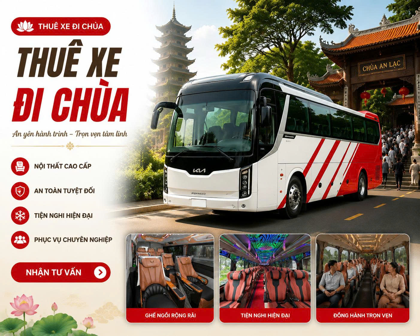 Thuê xe đi Chùa