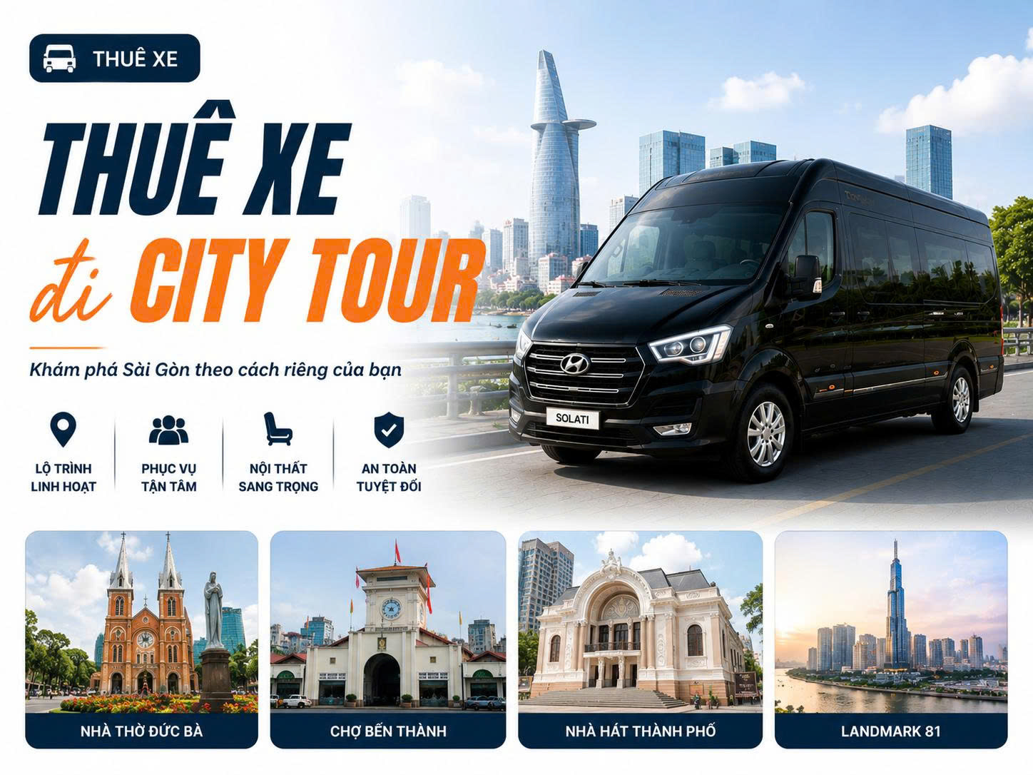 Thuê Xe Đi City Tour