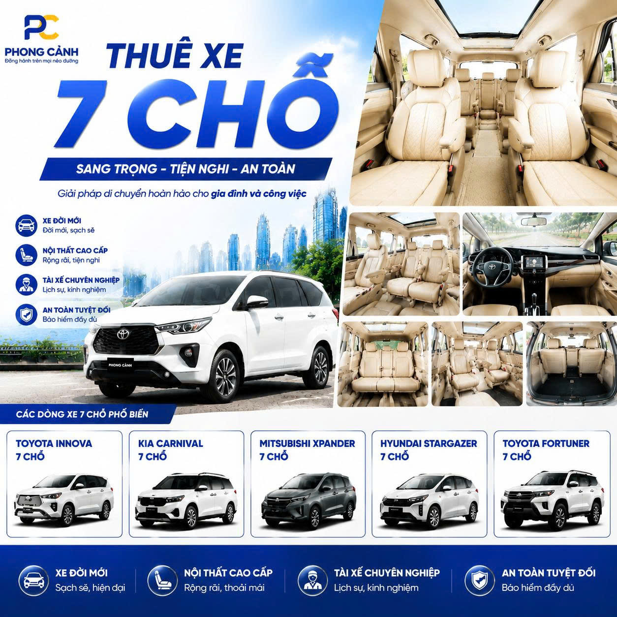 Xe Du Lịch 7 chỗ